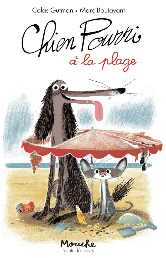 chien pourri a la plage